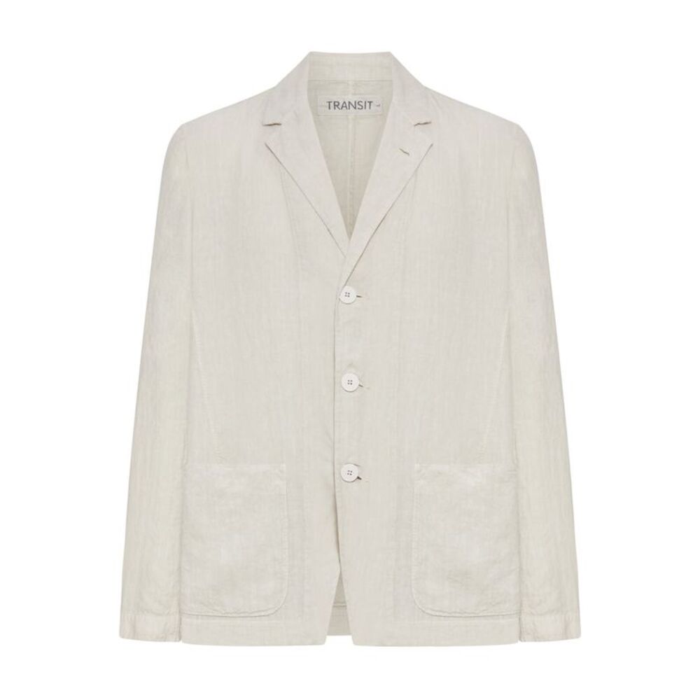 Transit Men Single-Breasted Tailored Linen Jacket